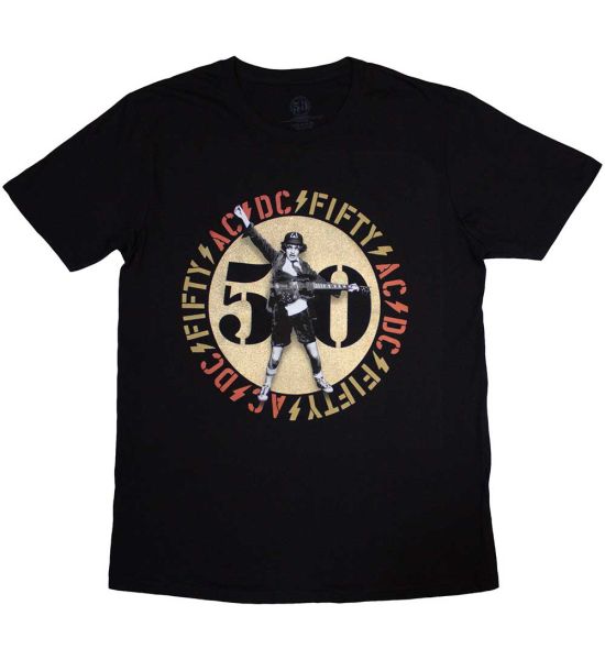 AC/DC: Gold Emblem - Black T-Shirt