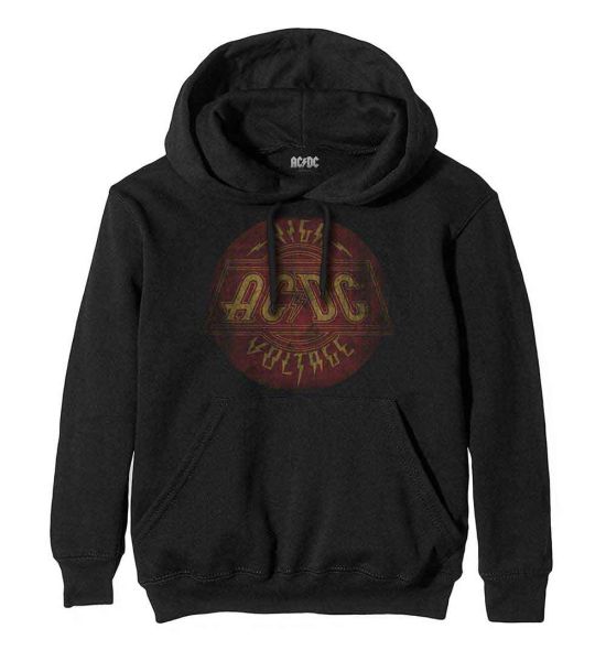 AC/DC: High Voltage Vintage - Black Pullover Hoodie