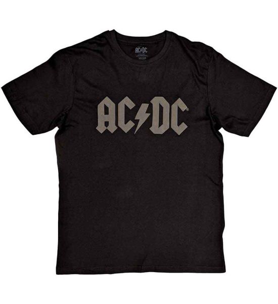 AC/DC: Logo (Hi-Build) - Black T-Shirt