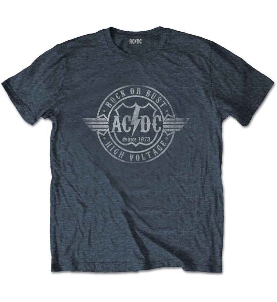 AC/DC: Rock or Bust - Heather Grey T-Shirt