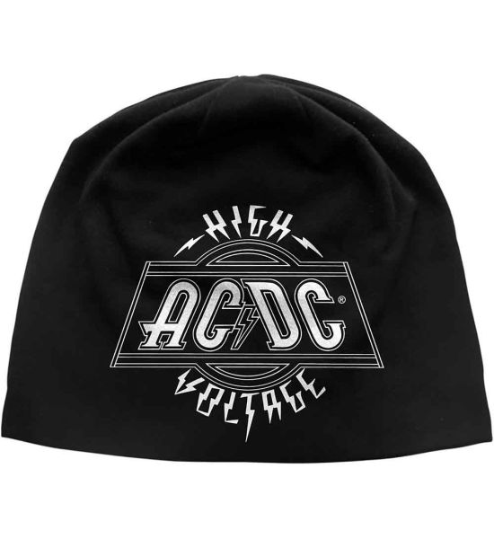 AC/DC: Voltage (Discharge Print) - Black Beanie Hat Preorder