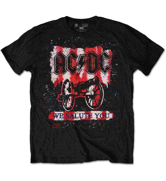 AC/DC: We Salute You Bold - Black T-Shirt