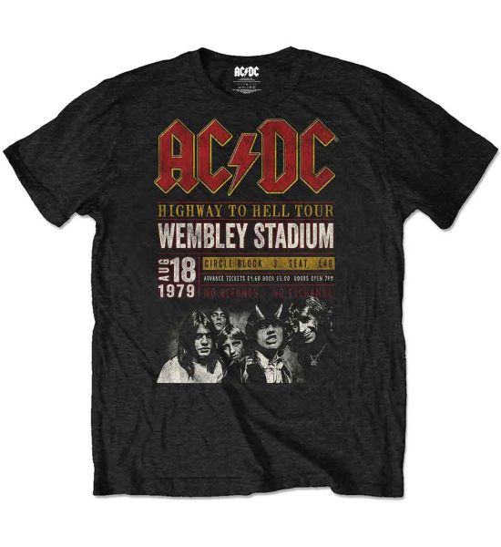 AC/DC: Wembley '79 (Eco Friendly) - Black T-Shirt