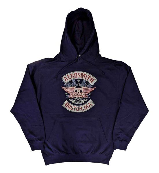 Aerosmith: Boston Pride - Navy Blue Pullover Hoodie