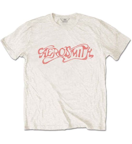 Aerosmith: Classic Logo - Natural T-Shirt