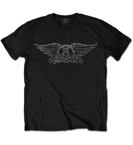 Aerosmith: Vintage Logo - Black T-Shirt