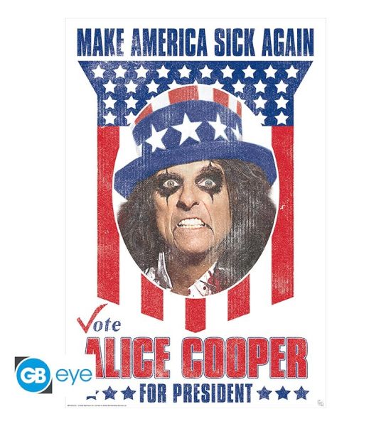 Alice Cooper: Cooper for President Poster (91.5x61cm) Preorder