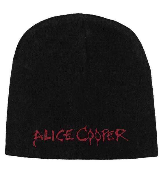 Alice Cooper: Logo - Black Beanie Hat Preorder