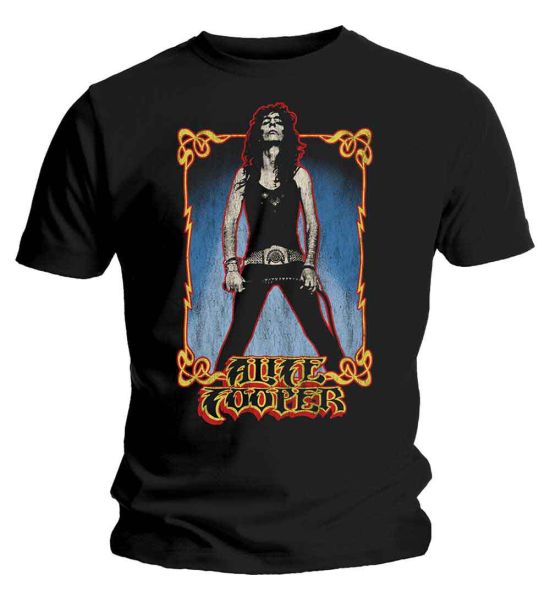 Alice Cooper: Vintage Whip Washed - Black T-Shirt