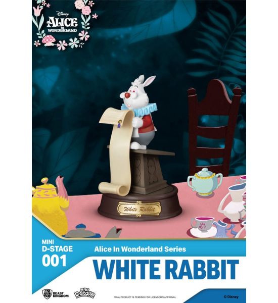 Alice in Wonderland: White Rabbit Mini Diorama Stage PVC Statue (10cm) Preorder