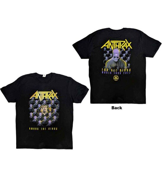 Anthrax: Among The Kings (Back Print) - Black T-Shirt