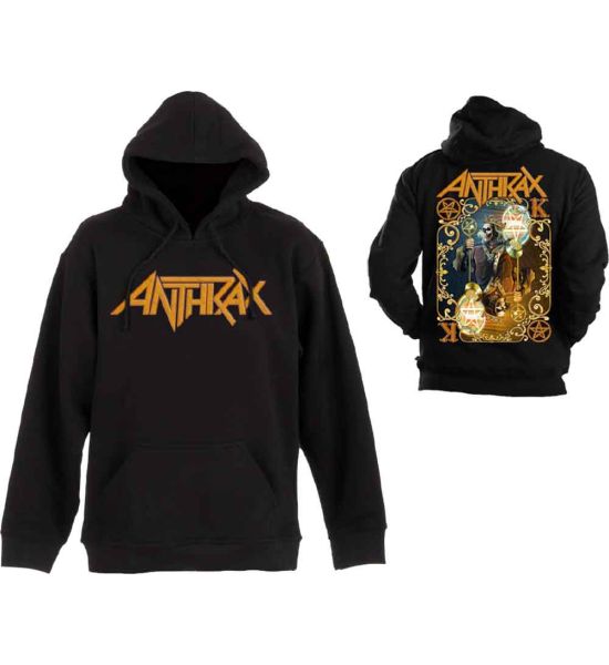 Anthrax: Evil Twin (Back Print) - Black Pullover Hoodie