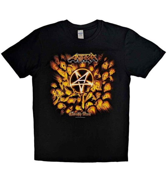 Anthrax: Worship Music - Black T-Shirt