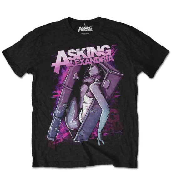 Asking Alexandria: Coffin Girl - Black T-Shirt