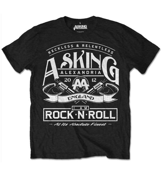 Asking Alexandria: Rock N' Roll - Black T-Shirt