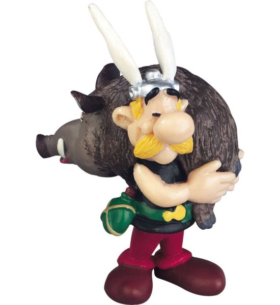 Asterix: Asterix holding a Boar Figure (6cm) Preorder