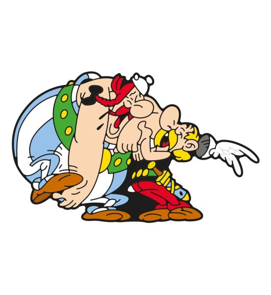 Asterix: Asterix & Obelix Laughing Fridge Magnet (6cm) Preorder