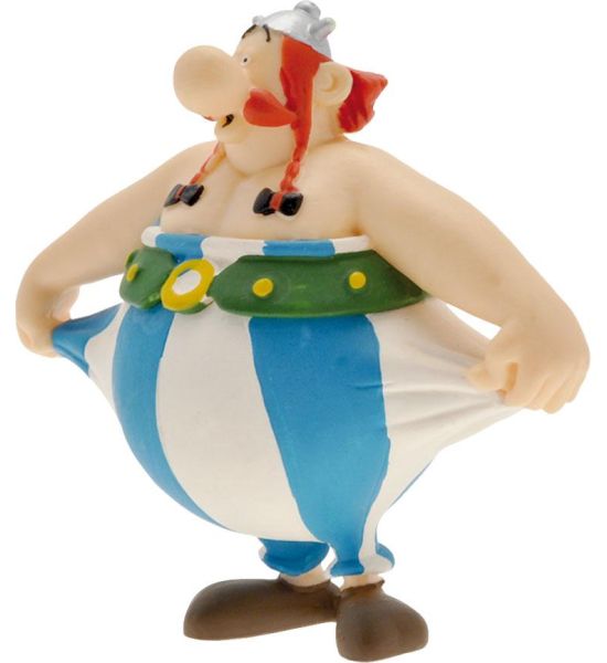 Asterix: Obelix Holding His Pants Figure (8cm) Preorder