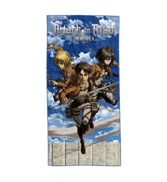 Attack on Titan: Eren, Mikasa & Armin Towel (150 x 75cm) Preorder