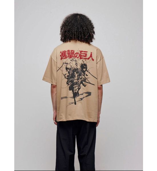 Attack on Titan: Graphic Beige T-Shirt