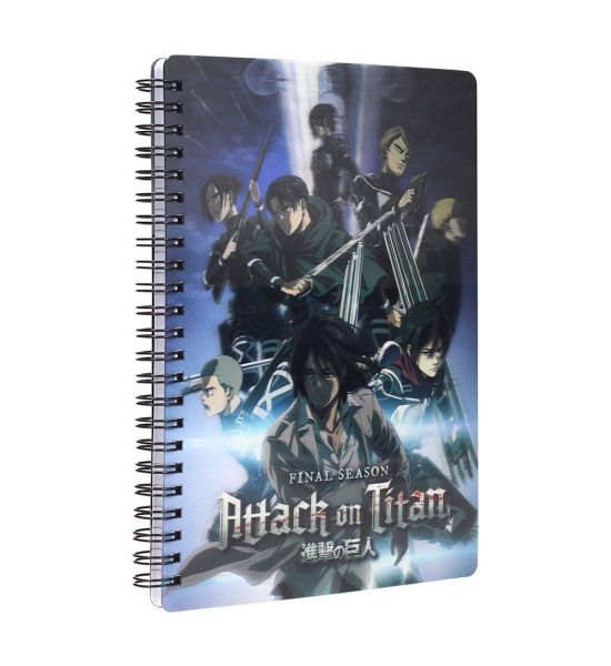 Attack on Titan: Group Notebook with 3D-Effect Preorder