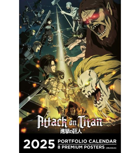 Attack on Titan: Portfolio Calendar 2025 *English Version* Preorder