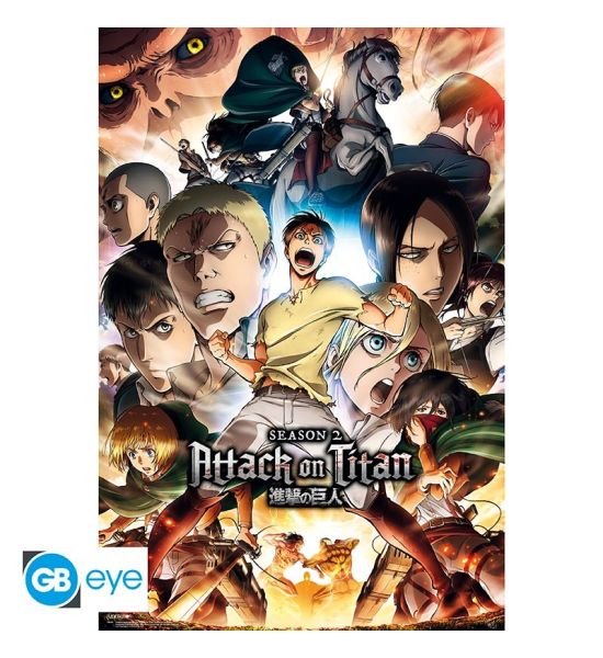 Attack on Titan: S2 Key Art Poster (91.5x61cm) Preorder