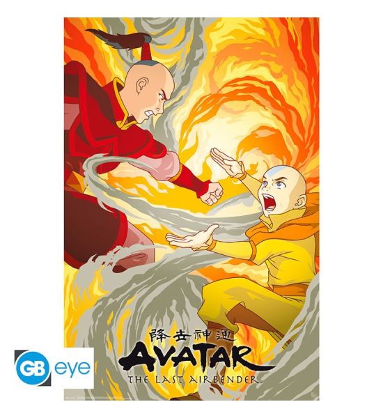 Avatar: Aang vs Zuko Poster (91.5x61cm) Preorder