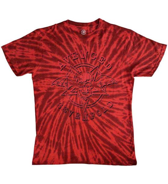 Avenged Sevenfold: Pent Up (Dip Dye, Dye Wash) - Red T-Shirt