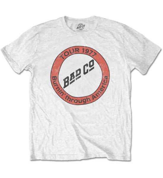 Bad Company: Burnin' Through America - White T-Shirt