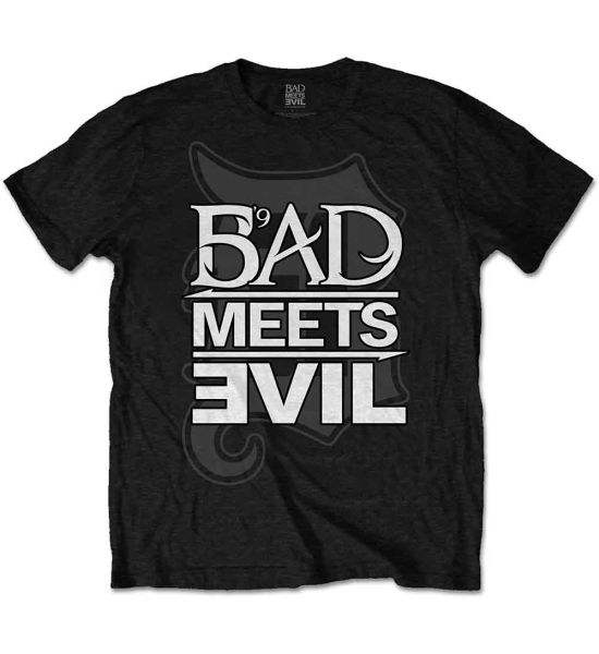 Bad Meets Evil: Logo - Black T-Shirt