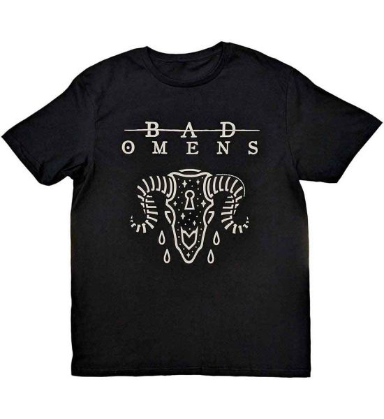 Bad Omens: Ram Skull - Black T-Shirt