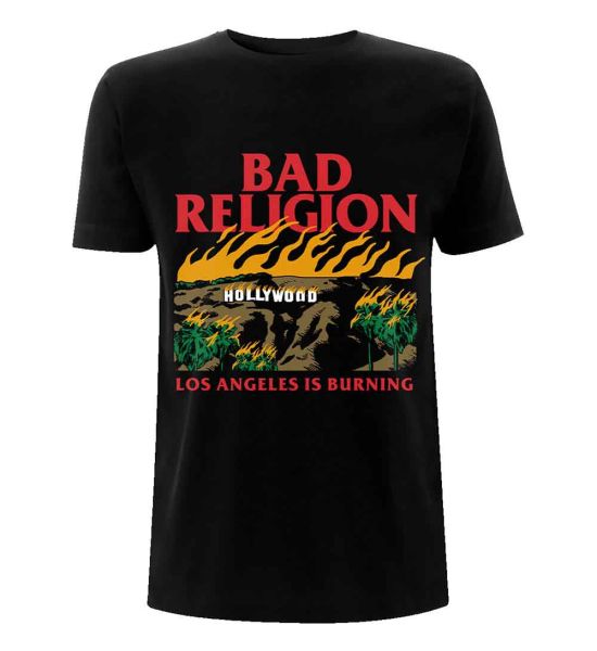 Bad Religion: Burning Black - Black T-Shirt