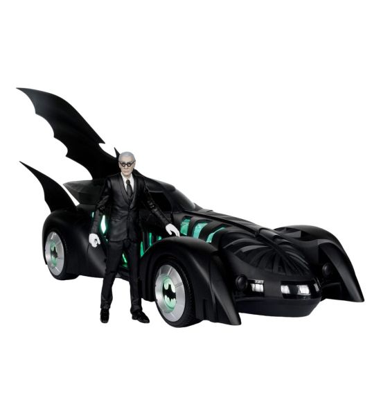 Batman Forever: Alfred Pennyworth & Batmobile DC Multiverse Action Figure with Vehicle (79cm) Preorder