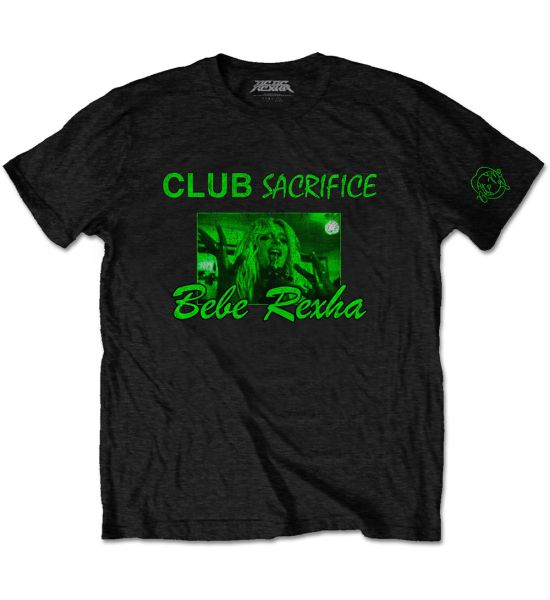 Bebe Rexha: Club Sacrifice (Sleeve Print) - Black T-Shirt