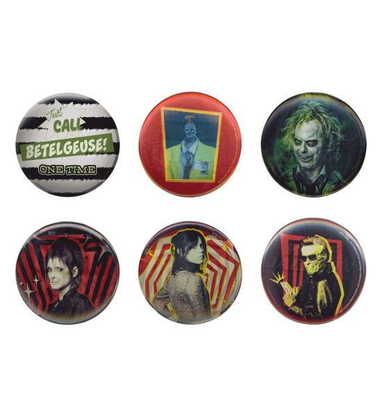 Beetlejuice: Pin Badges 6-Pack Preorder