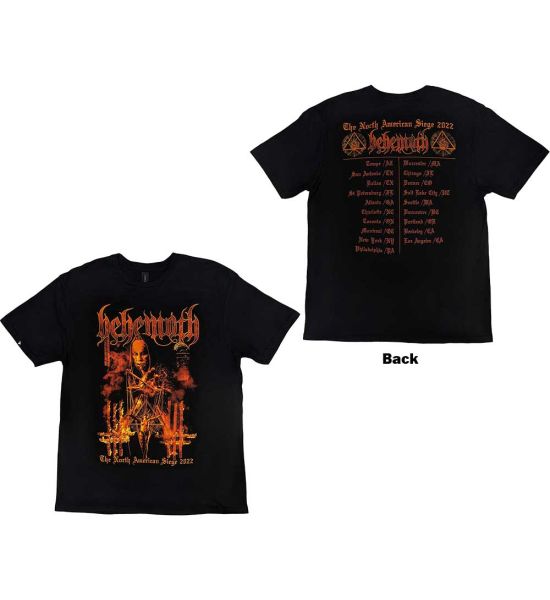 Behemoth: North American Tour '22 Puppet Master (Back Print) - Black T-Shirt