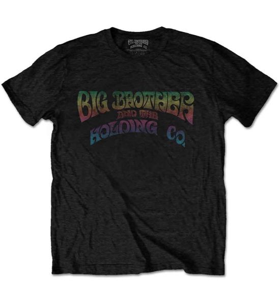 Big Brother & The Holding Company: Vintage Logo - Black T-Shirt