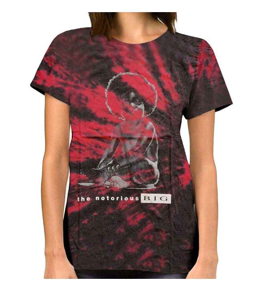 Biggie Smalls: Baby Biggie (Dip Dye, Dye Wash) - Red T-Shirt