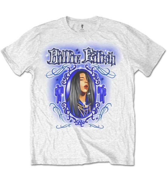 Billie Eilish: Airbrush - White T-Shirt