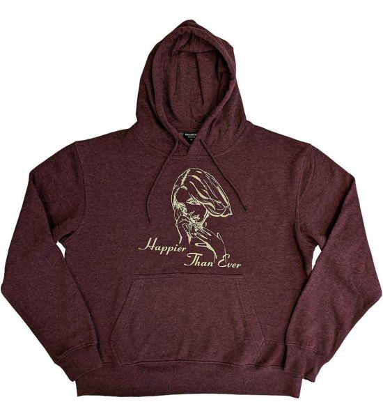 Billie Eilish: Happier Than Ever - Brown Pullover Hoodie