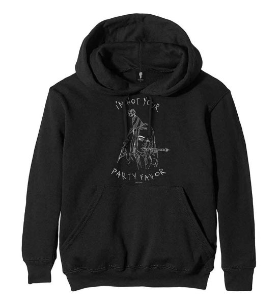 Billie Eilish: Party Favor - Black Pullover Hoodie