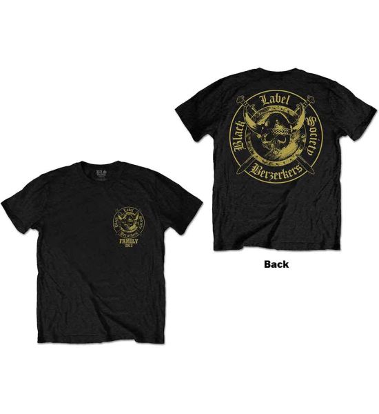 Black Label Society: Berzerkers (Back Print) - Black T-Shirt