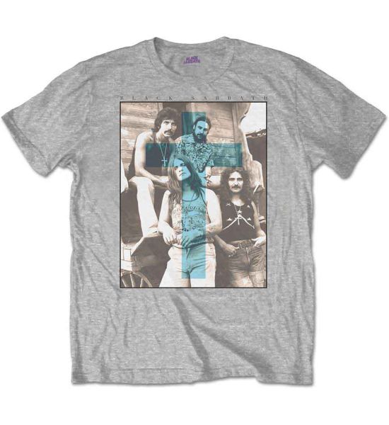 Black Sabbath: Blue Cross - Grey T-Shirt