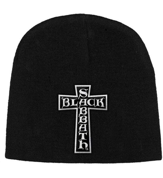 Black Sabbath: Cross Logo - Black Beanie Hat Preorder