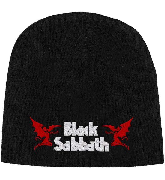 Black Sabbath: Logo & Devils - Black Beanie Hat Preorder