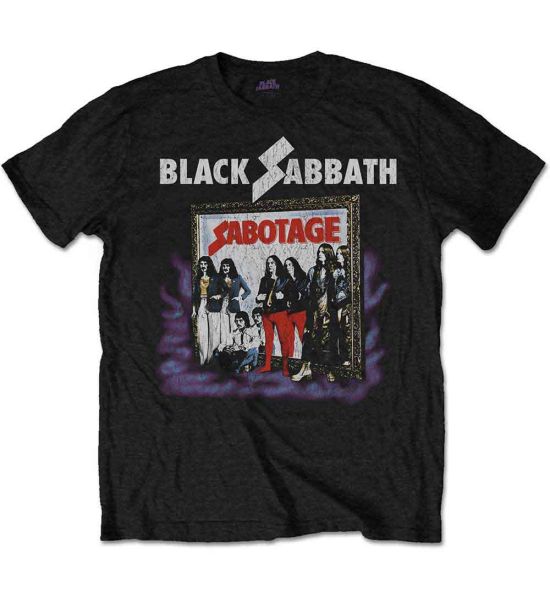 Black Sabbath: Sabotage Vintage - Black T-Shirt