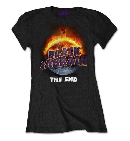 Black Sabbath: The End - Ladies Black T-Shirt