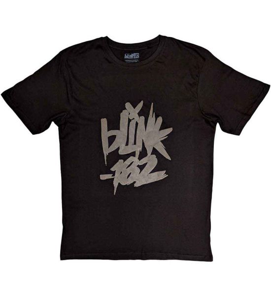 Blink-182: Neon Logo (Hi-Build) - Black T-Shirt