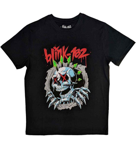 Blink-182: Six Arrow Skull - Black T-Shirt